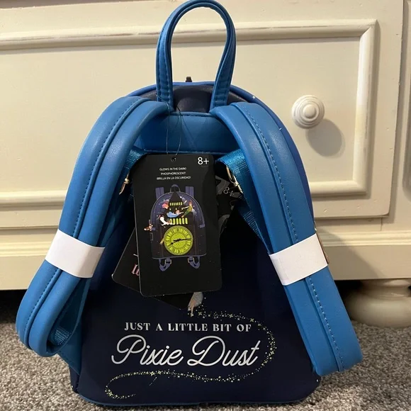 NWT Disney Peter Pan Glow in the Dark Mini Backpack - Picture 4 of 5